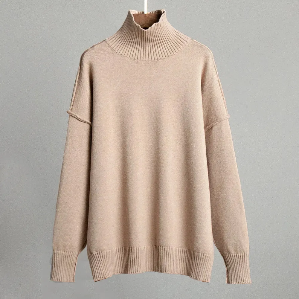 Mercia - Pull col roulé simple et ample