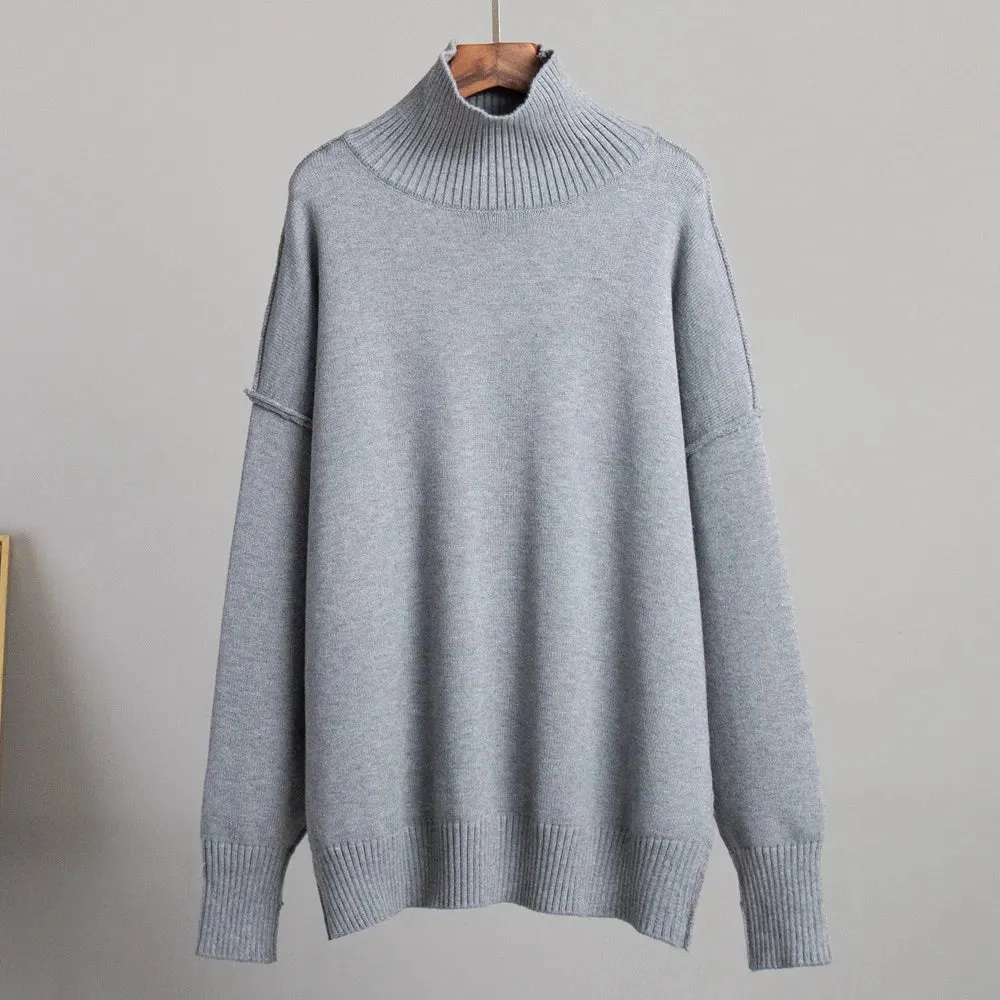 Mercia - Pull col roulé simple et ample
