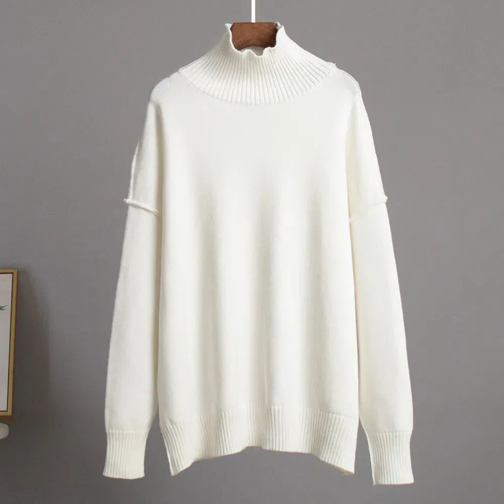 Mercia - Pull col roulé simple et ample