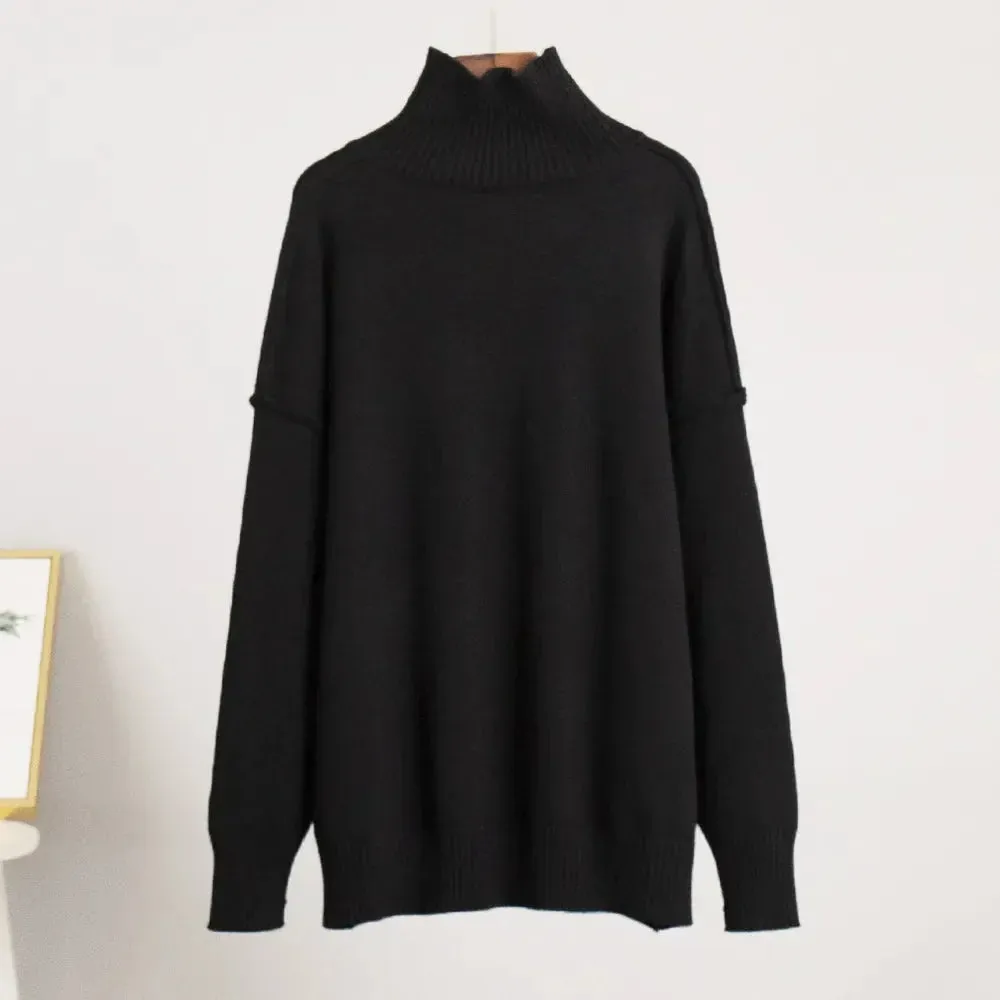 Mercia - Pull col roulé simple et ample